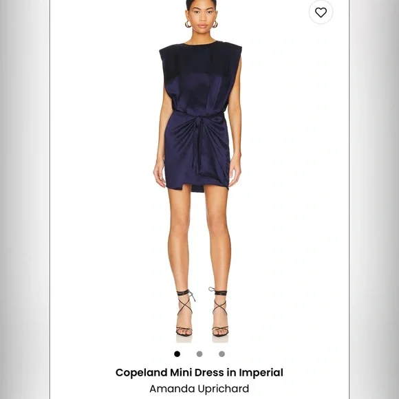 Amanda Uprichard | Dresses | Amanda Uprichard Midnight Blue Dress | Poshmark
